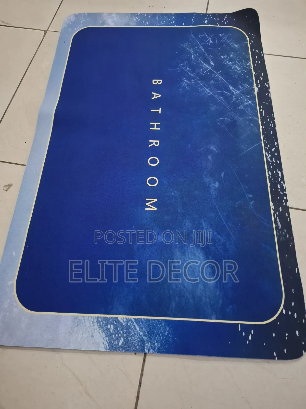 Blue Marble Design Non-Slip Bathroom Mat 40×60cm