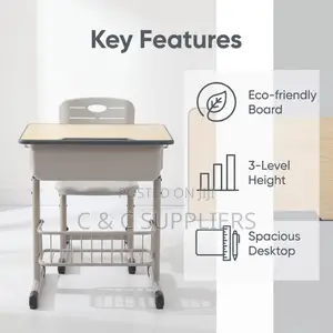 Modern Learning Kid's Desk and Chair Set