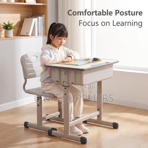 Modern Learning Kid's Desk and Chair Set - thumbnail 4