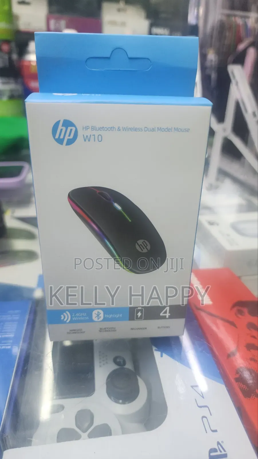HP Bluetooth and Wireless Dual Mouse W10 With Backlight