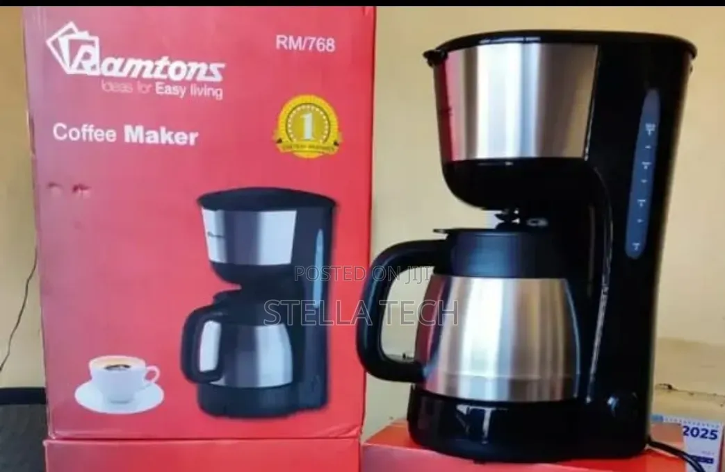 Ramtons RM/193 - Coffee Maker Anti Drip - 1.5L - Black (1YR WRTY)