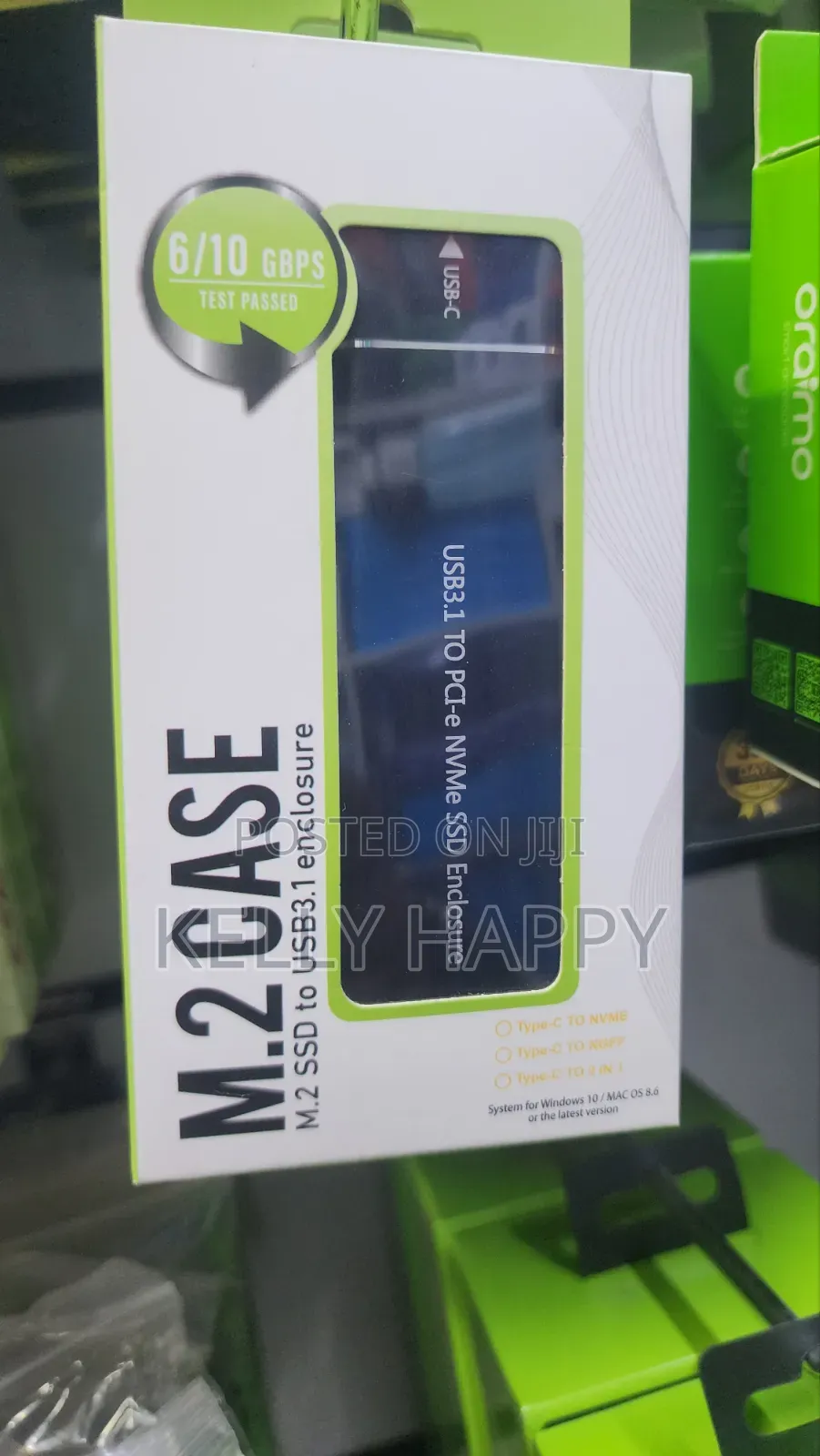 M.2 Casing External SSD Enclosure USB 3.1 to Pci-E