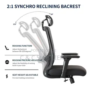 Swivel Modern Reception Ergonomic Chair.