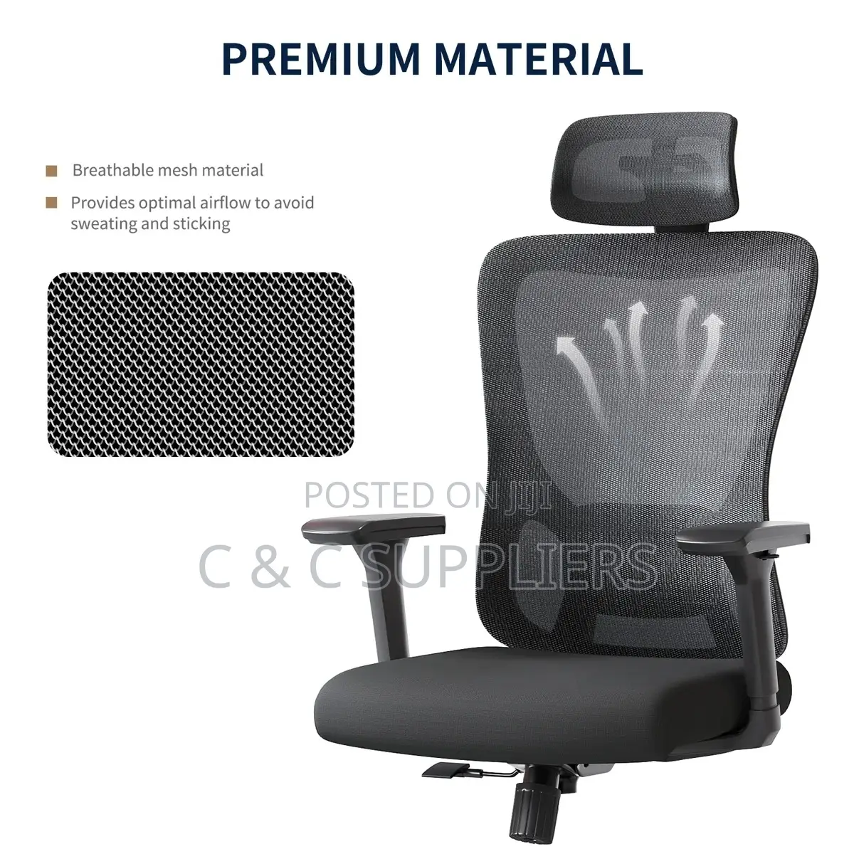 Swivel Modern Reception Ergonomic Chair.