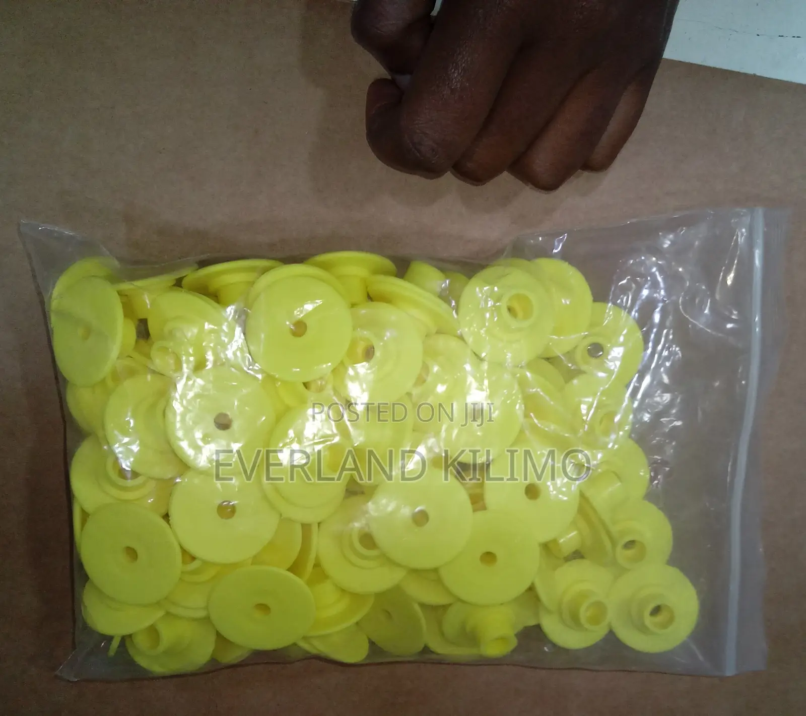 Round Numbered Plastic Identification Ear Tags for Livestock