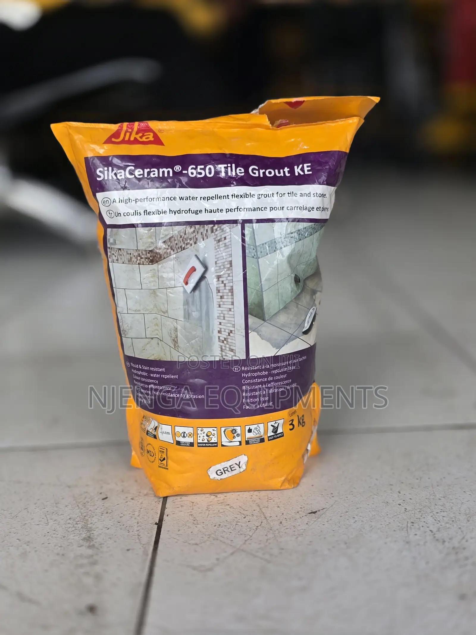 SikaCeram-650 Tile Grout KE (3kg Bag)