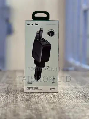 Green Lion Retractable 99w Car Charger Pd 45w
