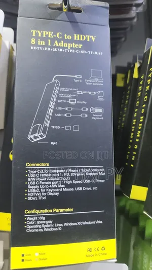 Typec to HDTV 8in1 Adapter