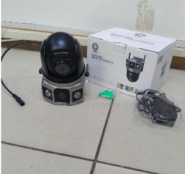 Ultra HD Dual Lens PTZ Camera – AC Powered WiFi CCTV