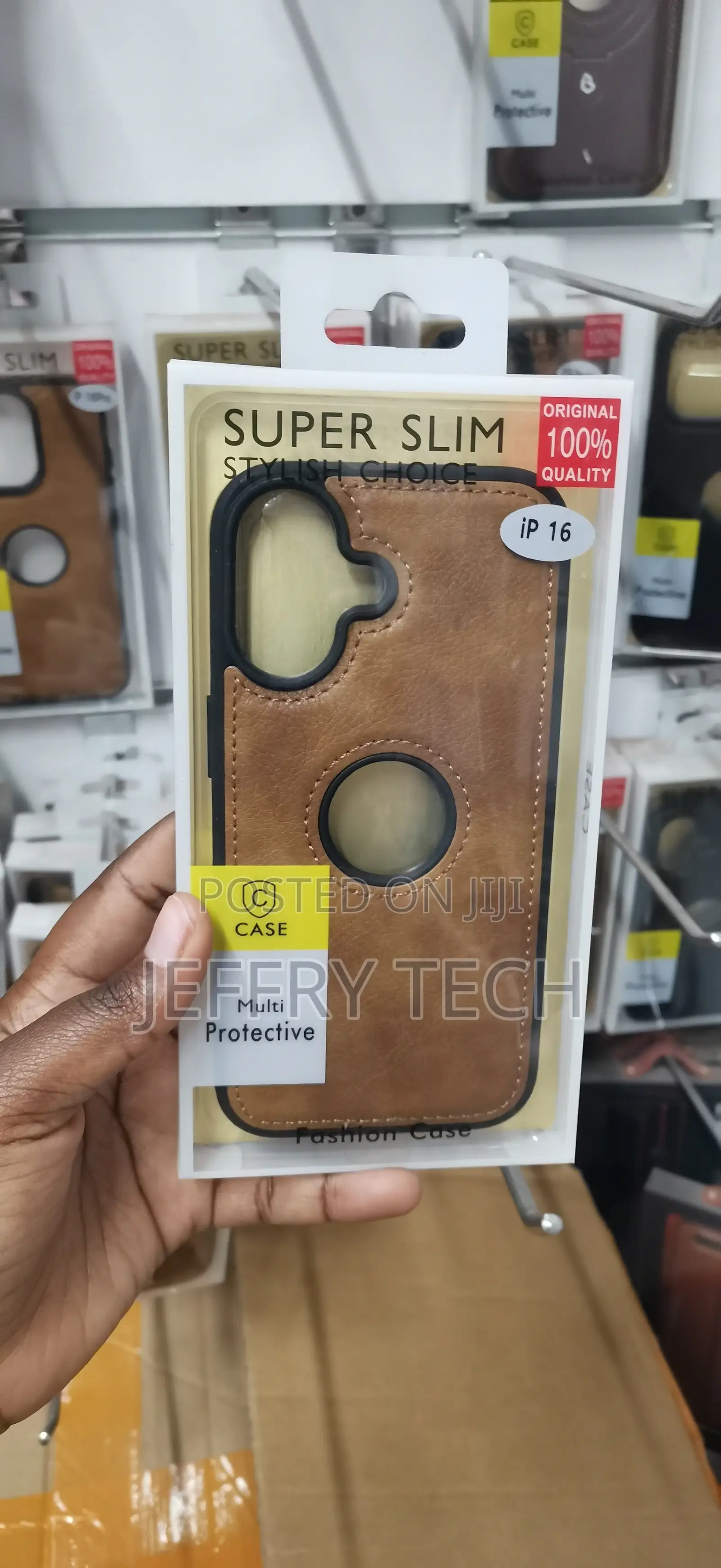 iPhone 16 COVER Featuring a Circular Logo Window Cut-Out.