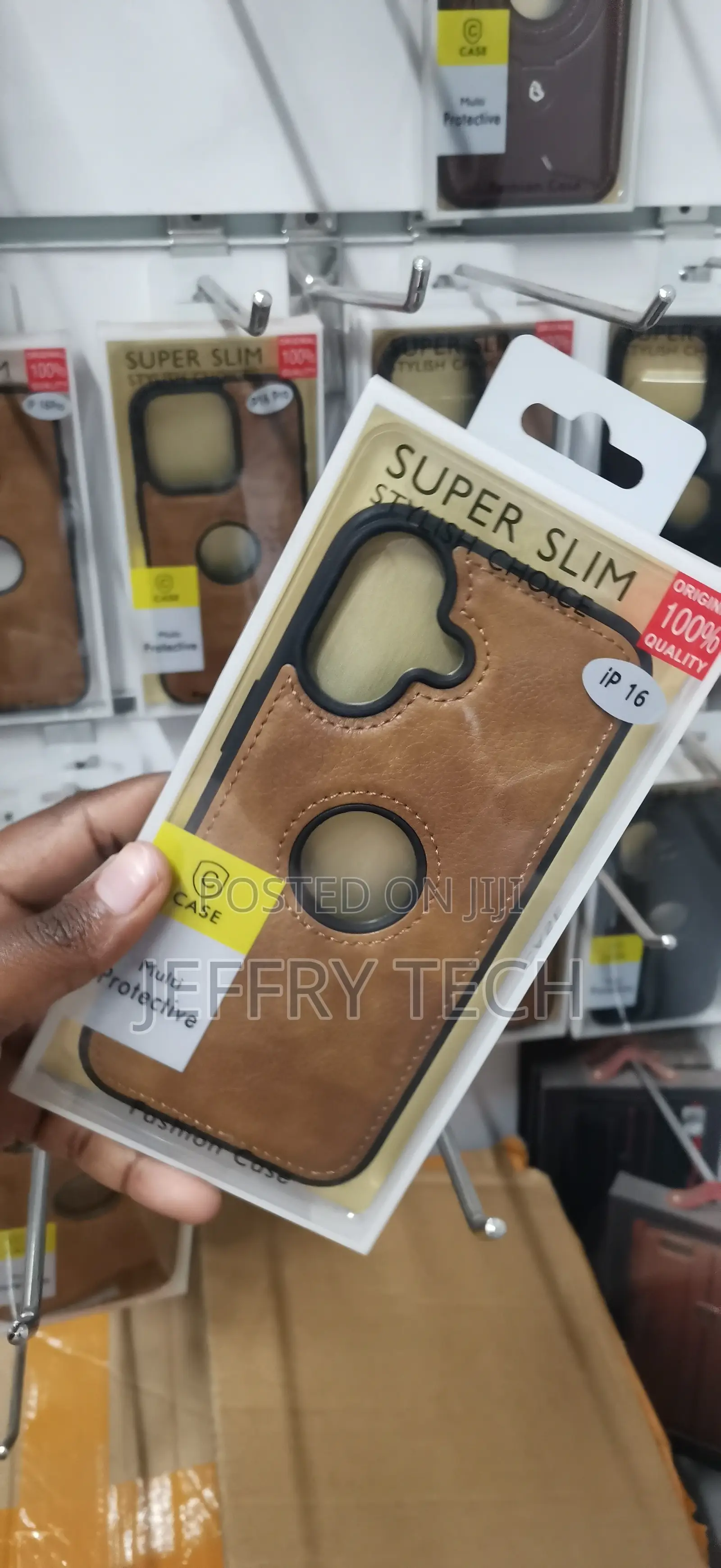 iPhone 16 COVER Featuring a Circular Logo Window Cut-Out.