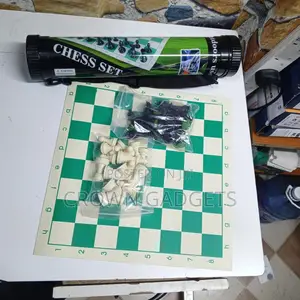 Travel Chess Set 50x50cm Vinyl Board for Adults Kids