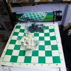 Travel Chess Set 50x50cm Vinyl Board for Adults Kids