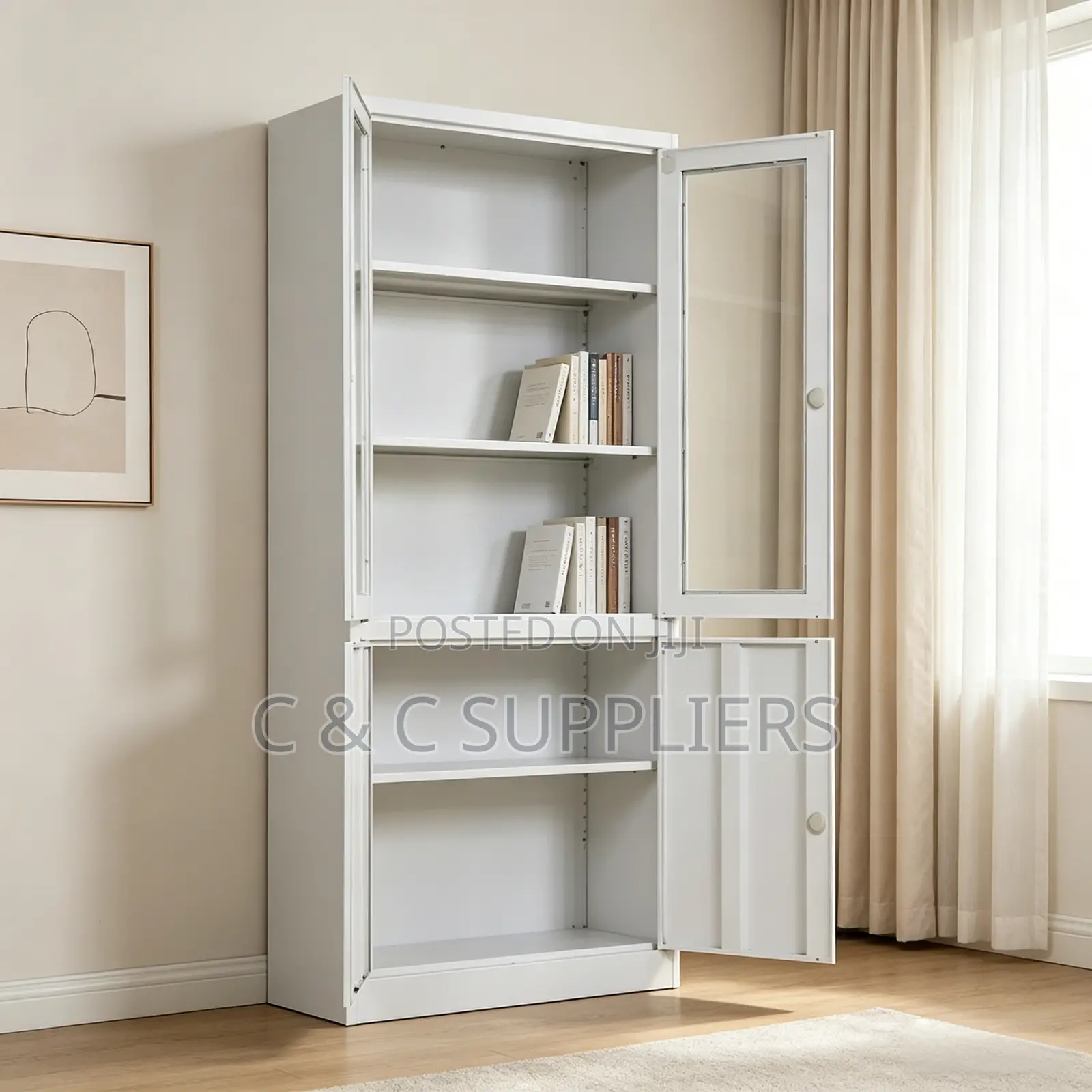 2-Door Cabinet With Adjustable Shelves