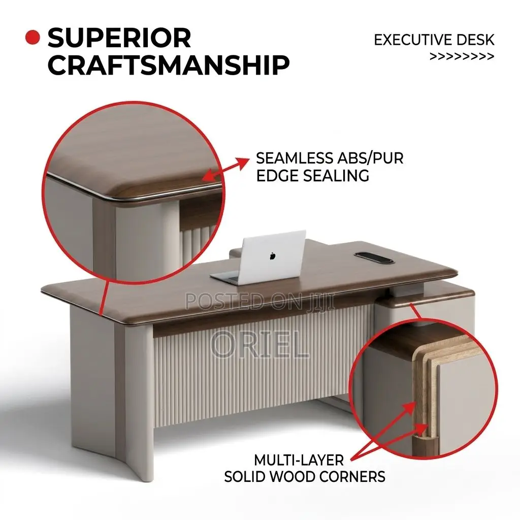 Office Desk : 1.6 Metres Executive L-Shaped Office Table