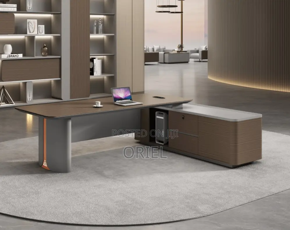 Office Desk : 1.6 Metres Executive L-Shaped Office Table