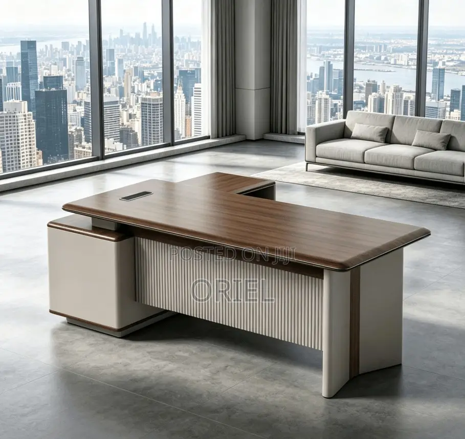 Office Desk : 1.6 Metres Executive L-Shaped Office Table