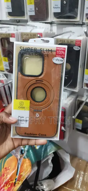 iPhone 14 Pro Max, Vegan Leather Texture COVER