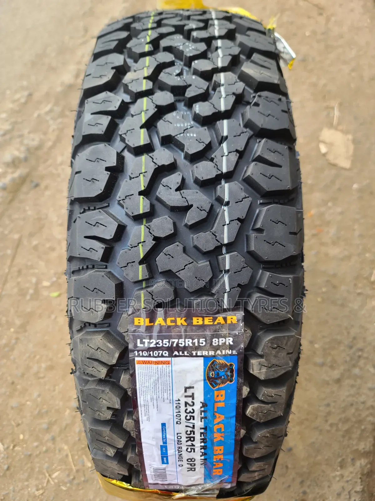 Lt 235 /75 R15 Black Bear Tyres 8pr a/T All-Terrain