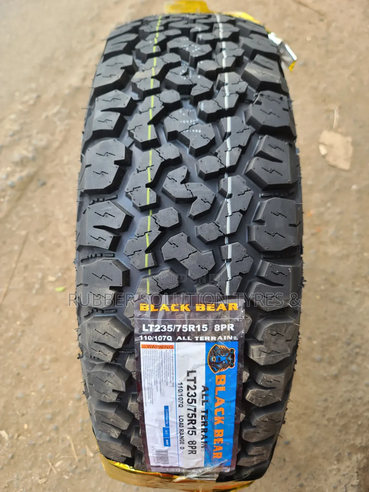 Lt 235 /75 R15 Black Bear Tyres 8pr a/T All-Terrain