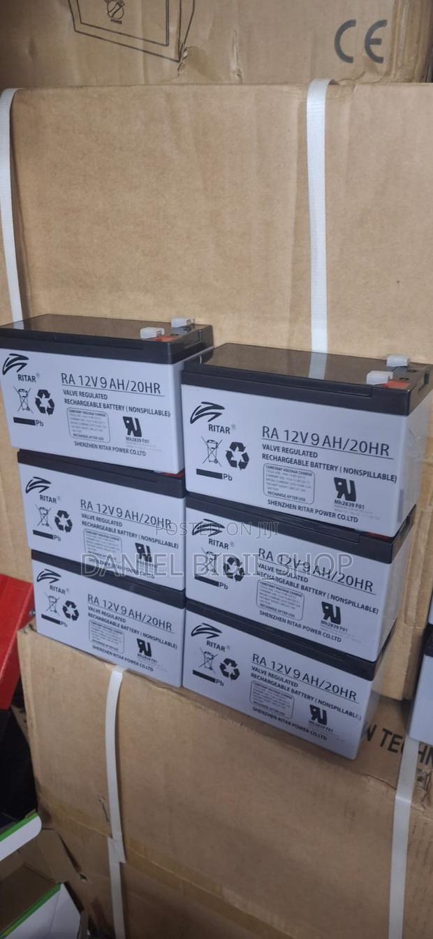 Ritar Ra 12v 9ah 20hr Ups Backup Battery 2026 Model - main view