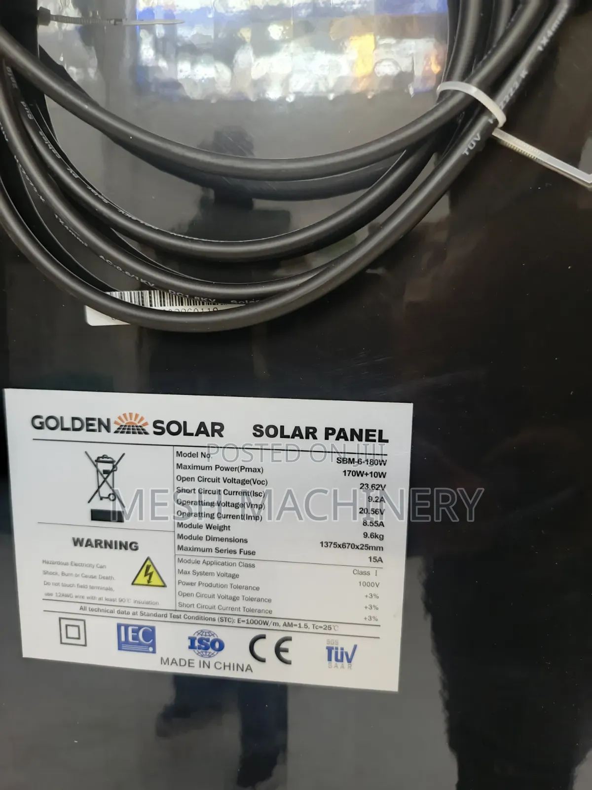 Mono 170W Solar Panels