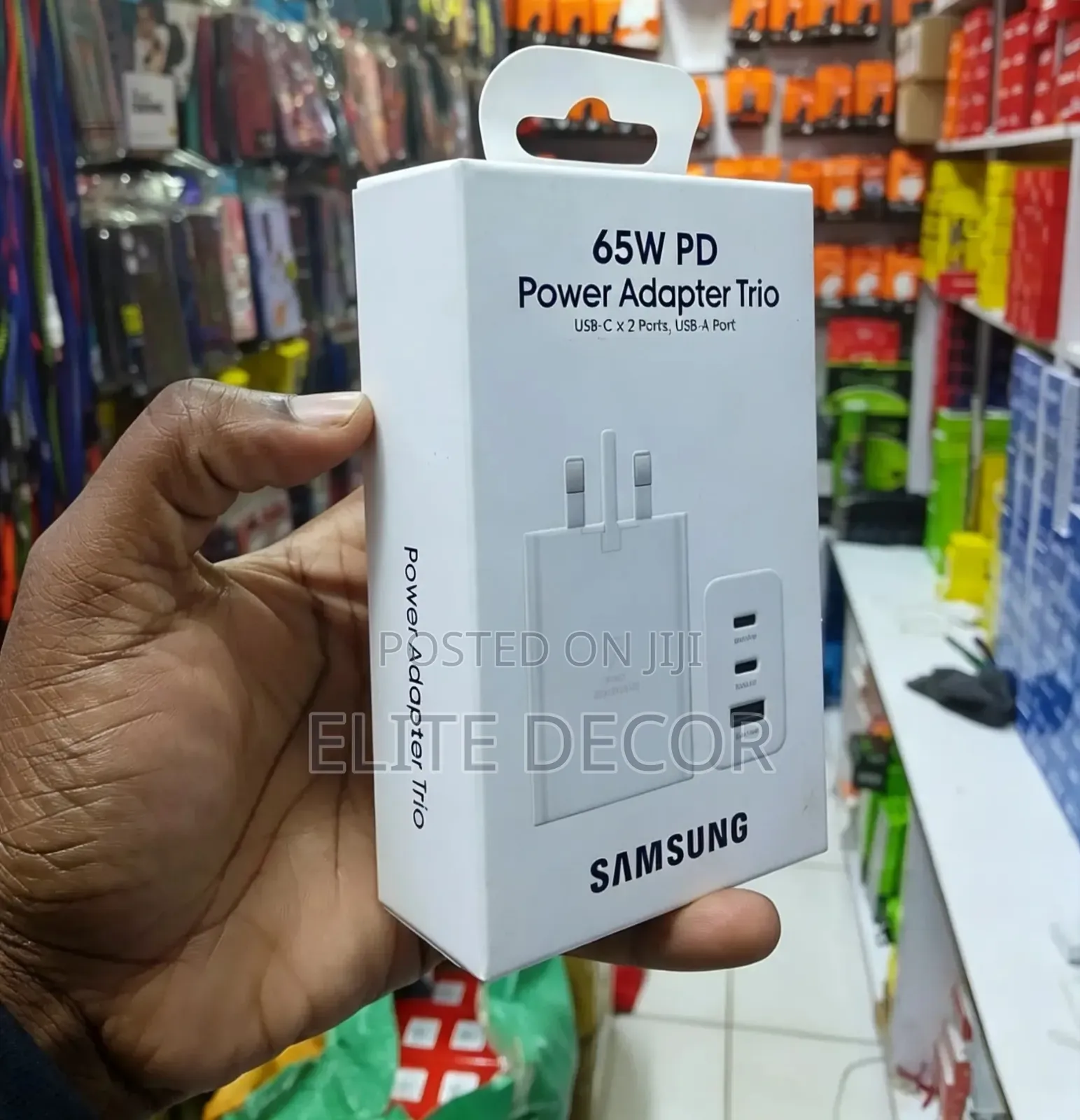Samsung 65W PD Power Adapter Trio – Fast Charger With 3 Ports