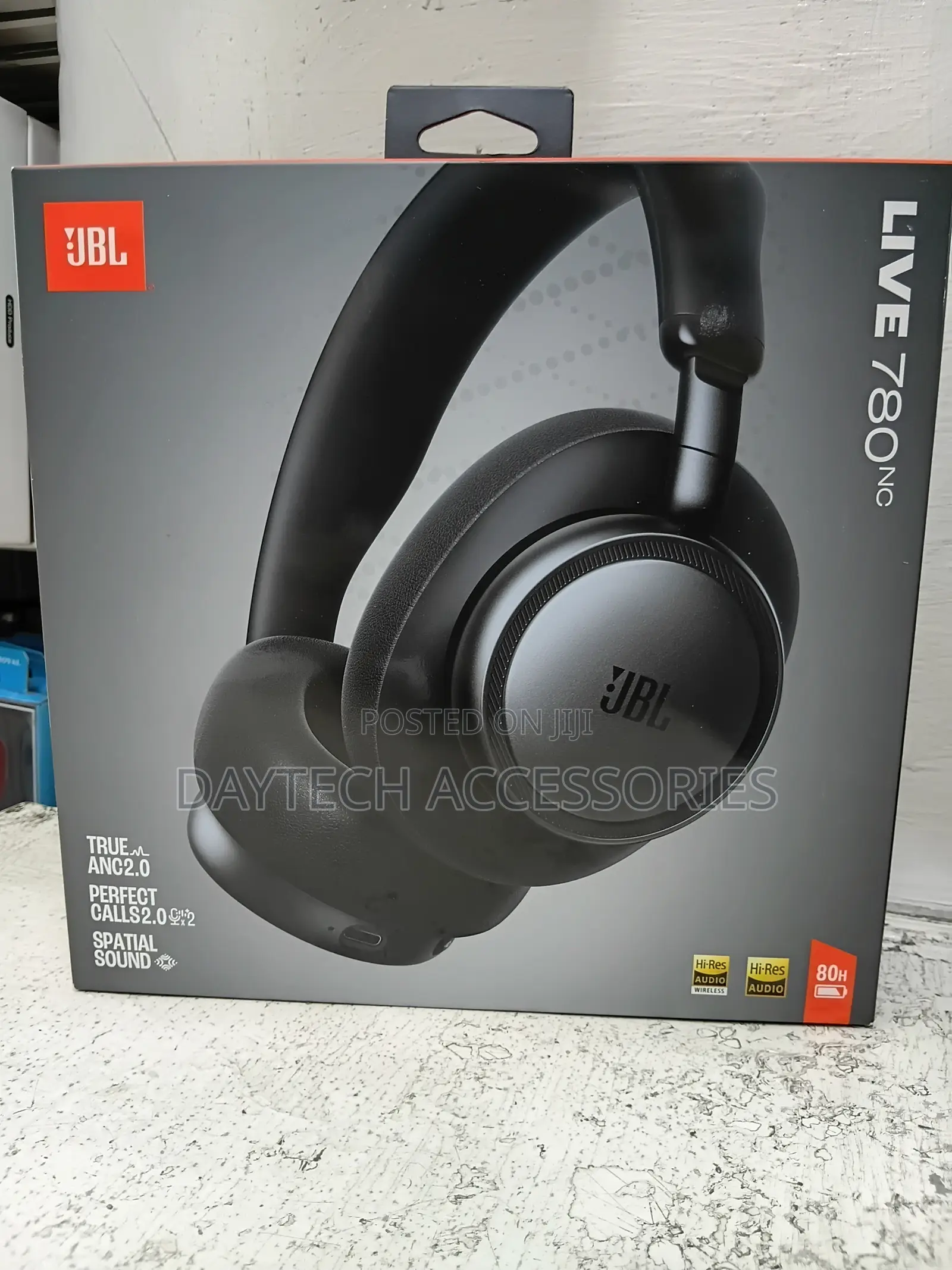 JBL Live 780NC Over-Ear Wireless Wired Noise Cancelling Headphones.