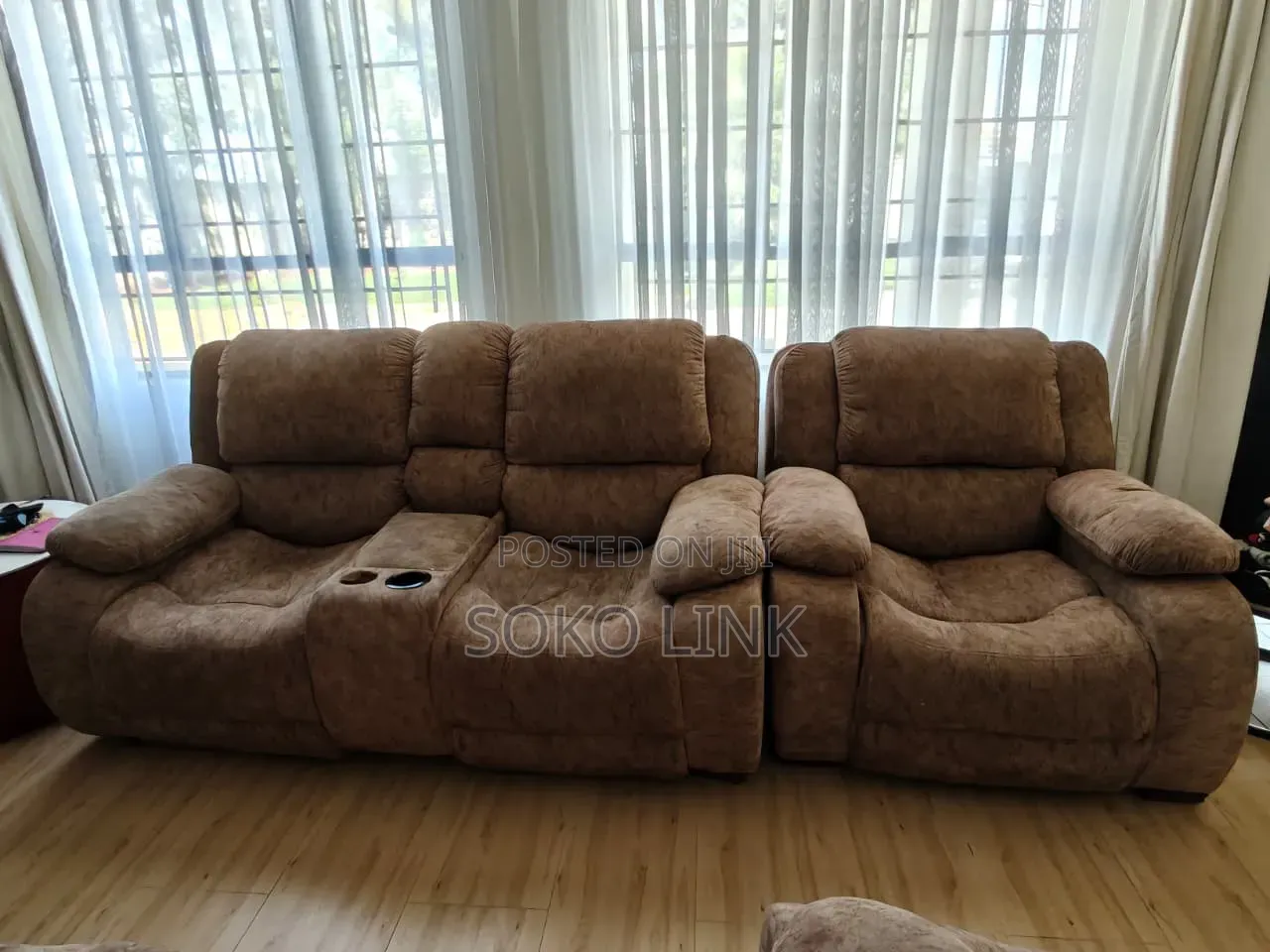 Semi- Recliner Sofa Set