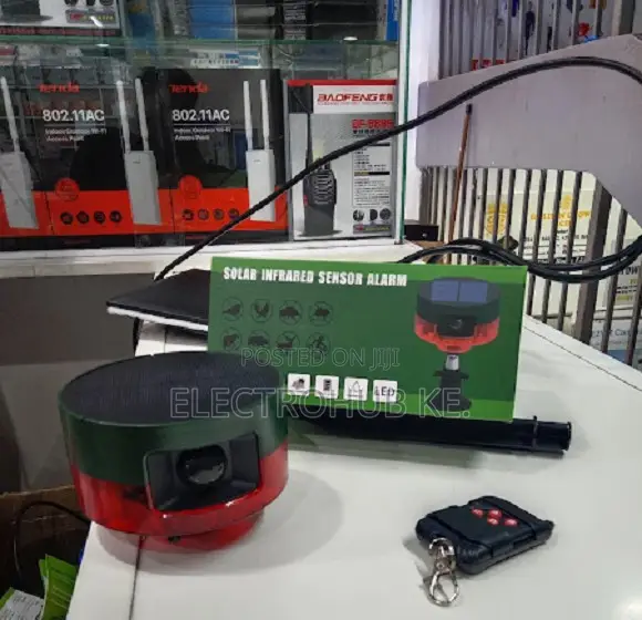 Solar Motion Detection Alarm for Home and Outdoor Security
