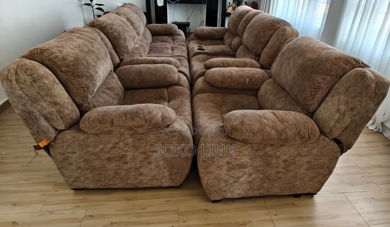 Semi- Recliner Sofa Set
