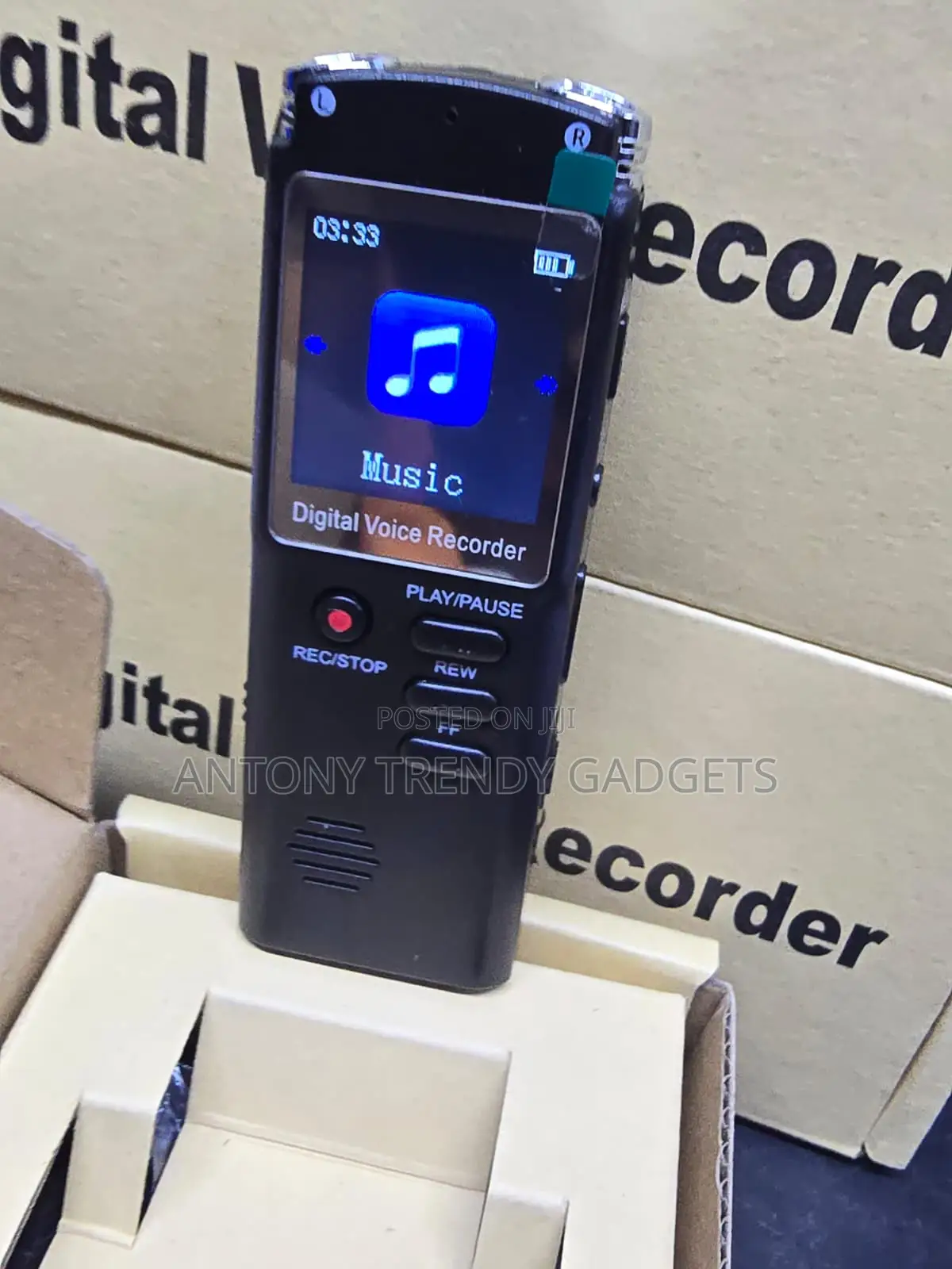 8GB Digital Voice Recorder With MP3 Player Noise Reduction
