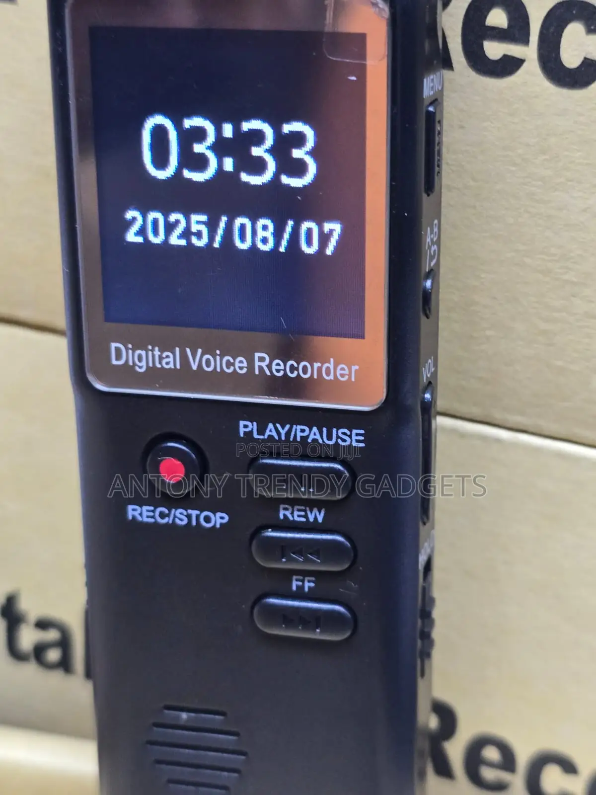 8GB Digital Voice Recorder With MP3 Player Noise Reduction