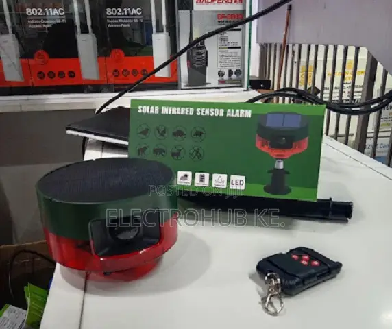 Solar Outdoor Security Alarm With Infrared Motion Detection