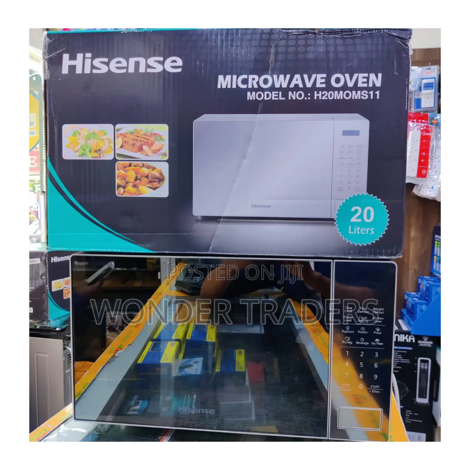 *Hisense 20Litres Digital Microwave (Silver)