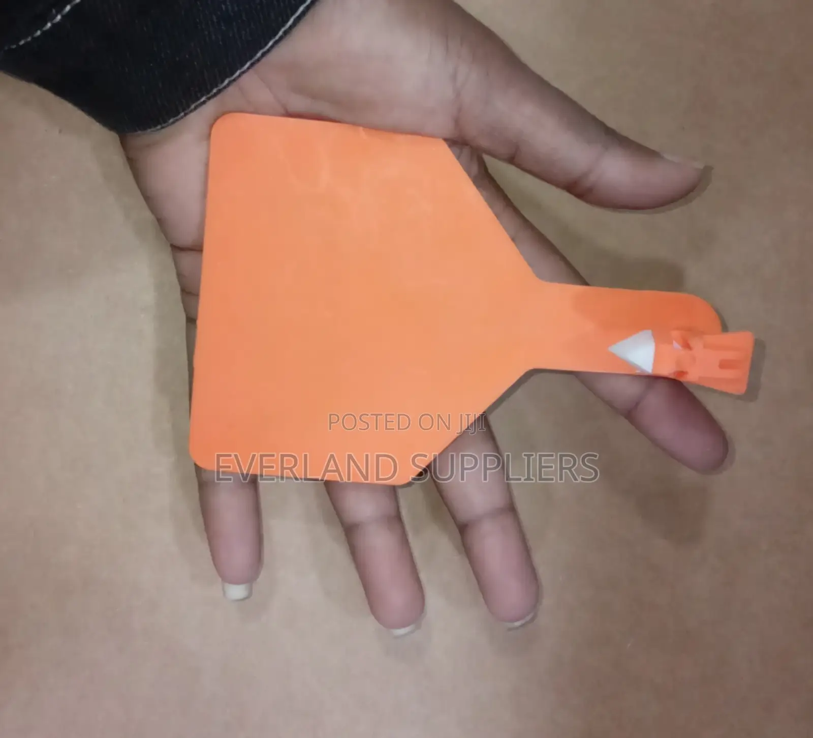 Customized Orange Z Tags for Cows