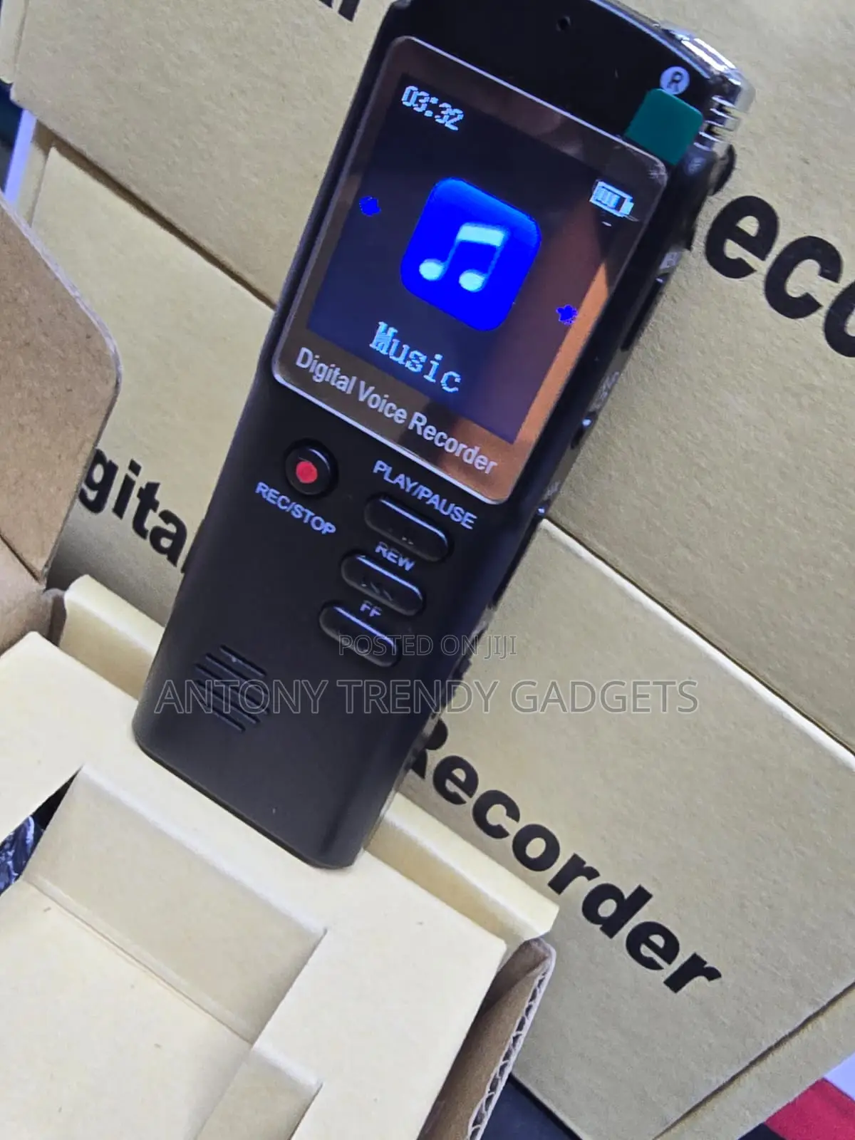 Compact 8GB Voice Recorder MP3 Player for Office School