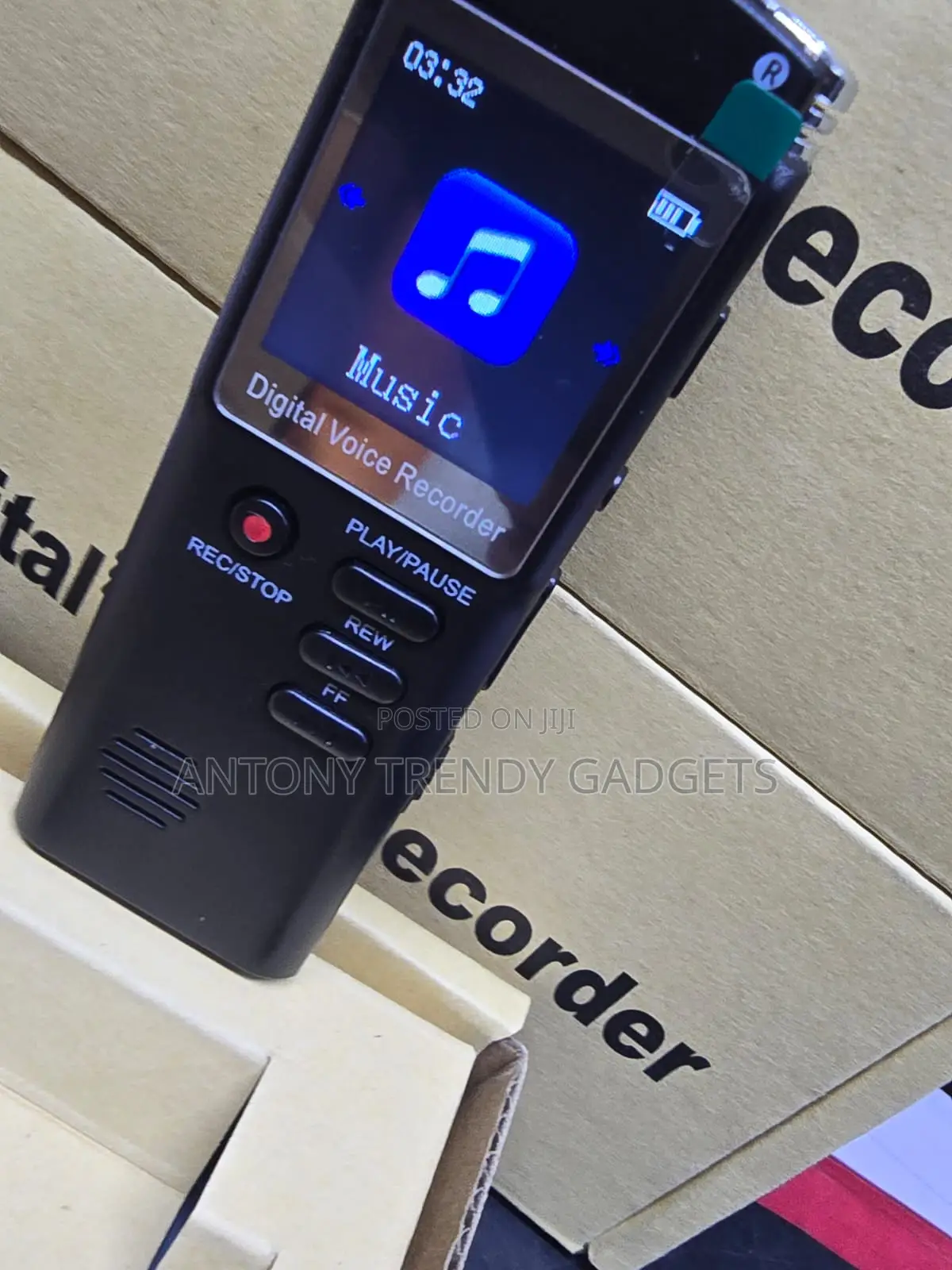 Compact 8GB Voice Recorder MP3 Player for Office School
