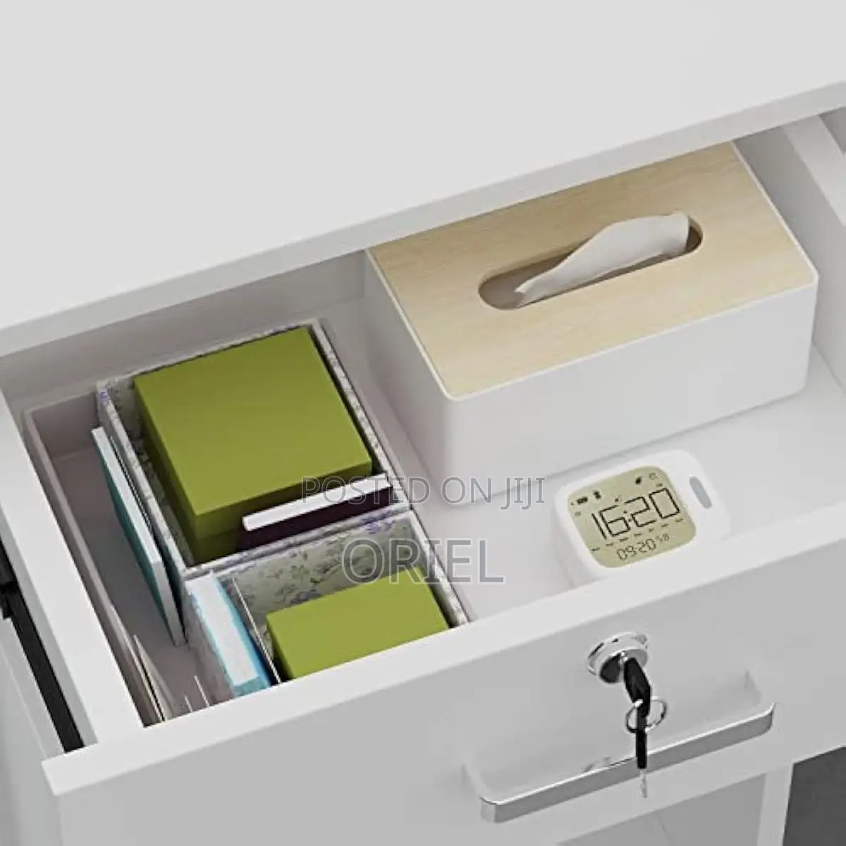 Office Reception Desk : L-Shaped Modern Reception Welcoming Desk