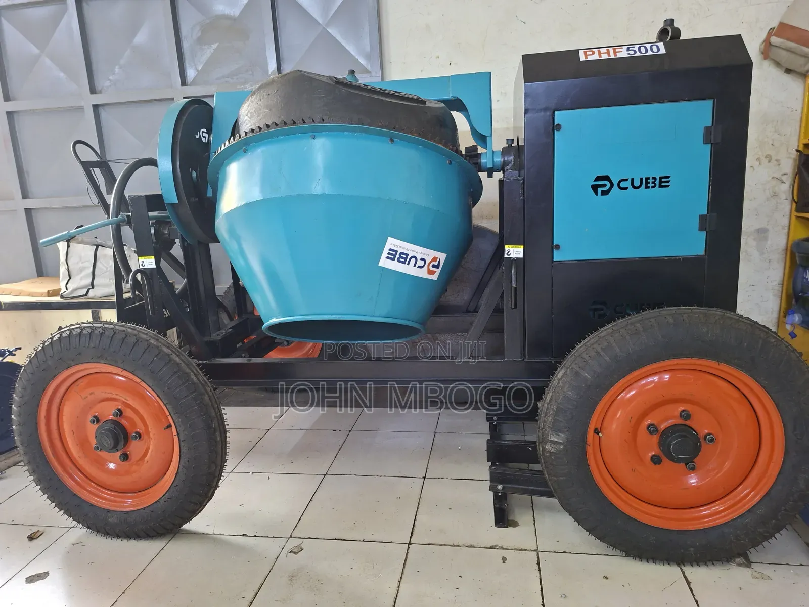 Cube Heavy Duty Concrete Mixer -500l