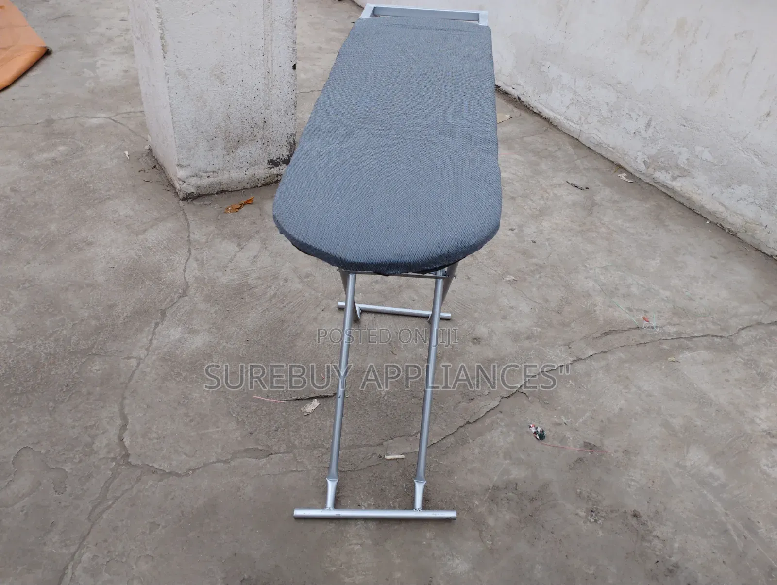 Metallic Foldable Ironing Board With Adjustable Height Stand