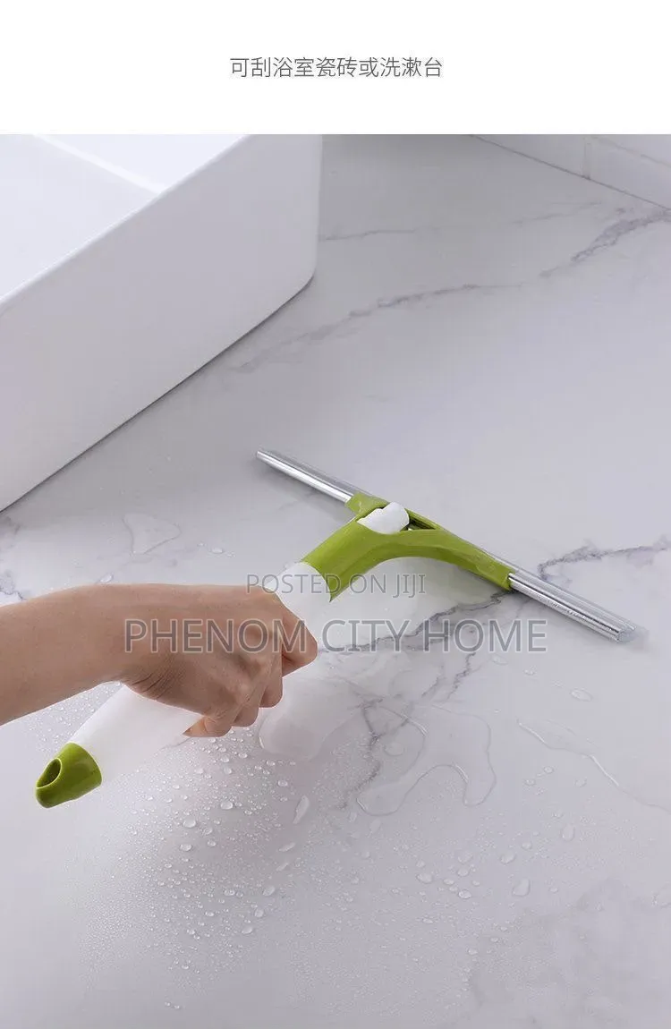 Double Sided Window and Glass Cleaner With Sprayer