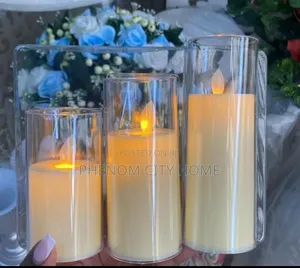 3pc Battery Powered Decor Candles