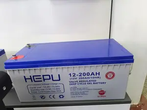 Hepu 12v200ah Original Gel Maintenance Free Solar Battery