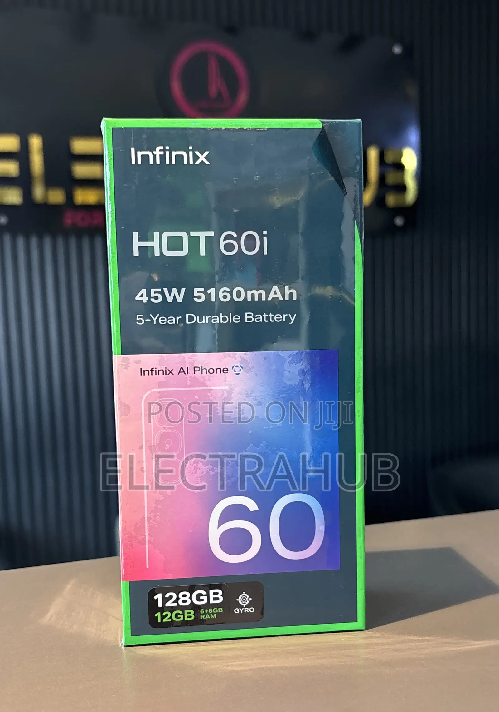 New Infinix Hot 60i 128 GB Black