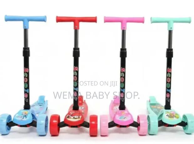 Kids Three-Wheel Kick Scooters With Height-Adjustable Handlebars. - thumbnail 4