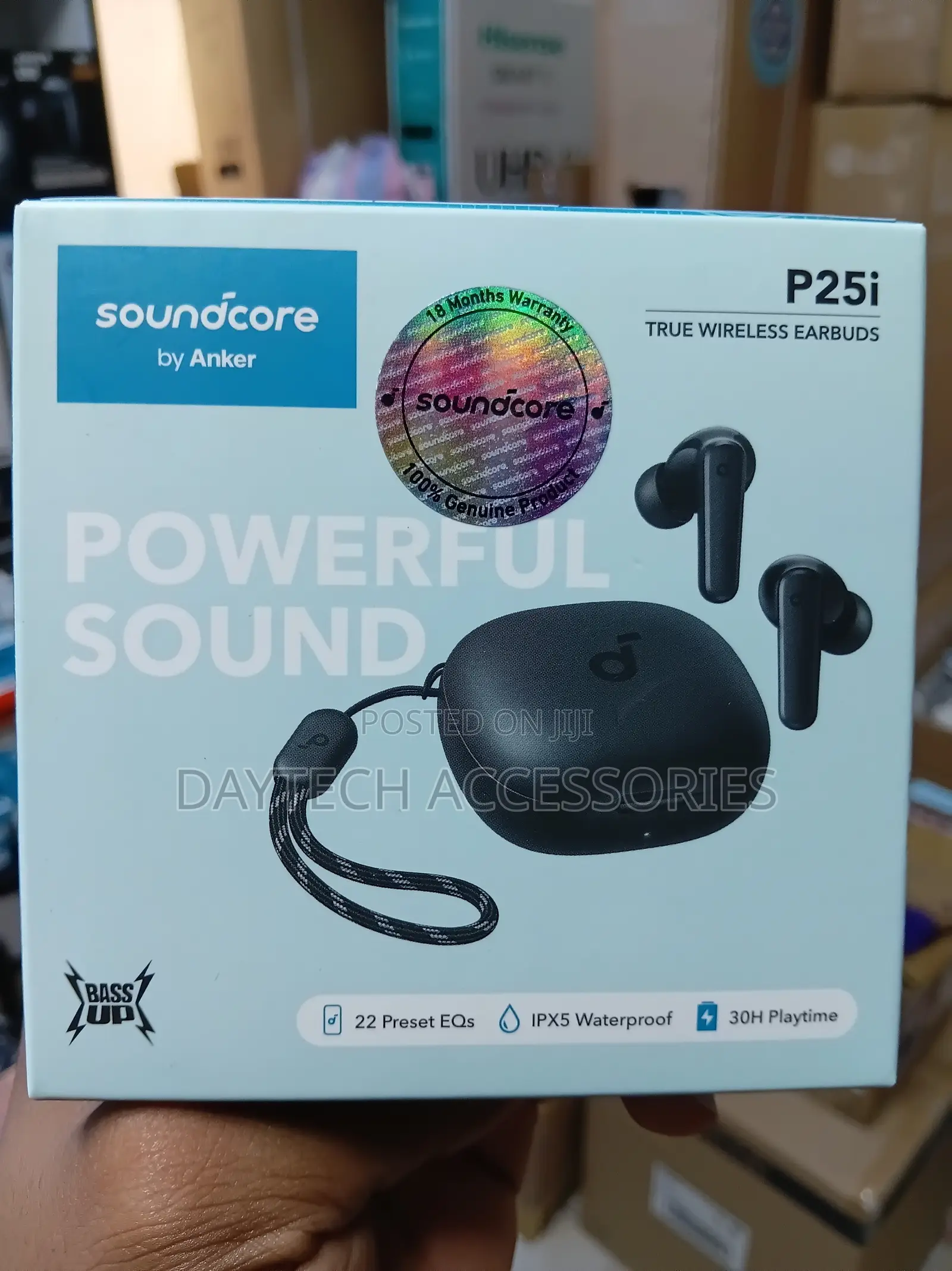 The Anker Soundcore P25i True Wireless Earbuds.