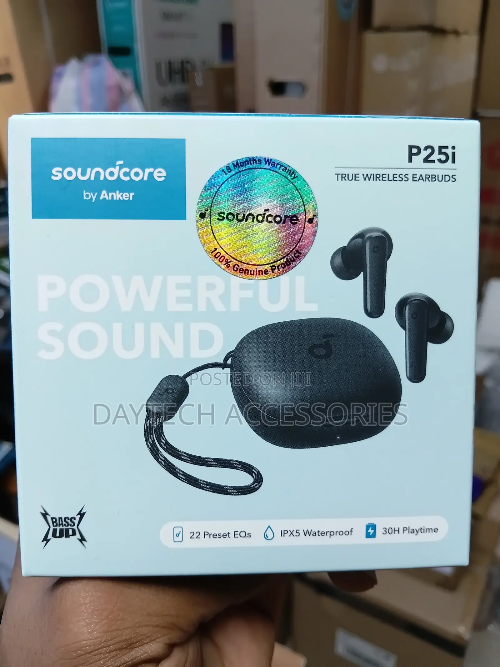 The Anker Soundcore P25i True Wireless Earbuds.