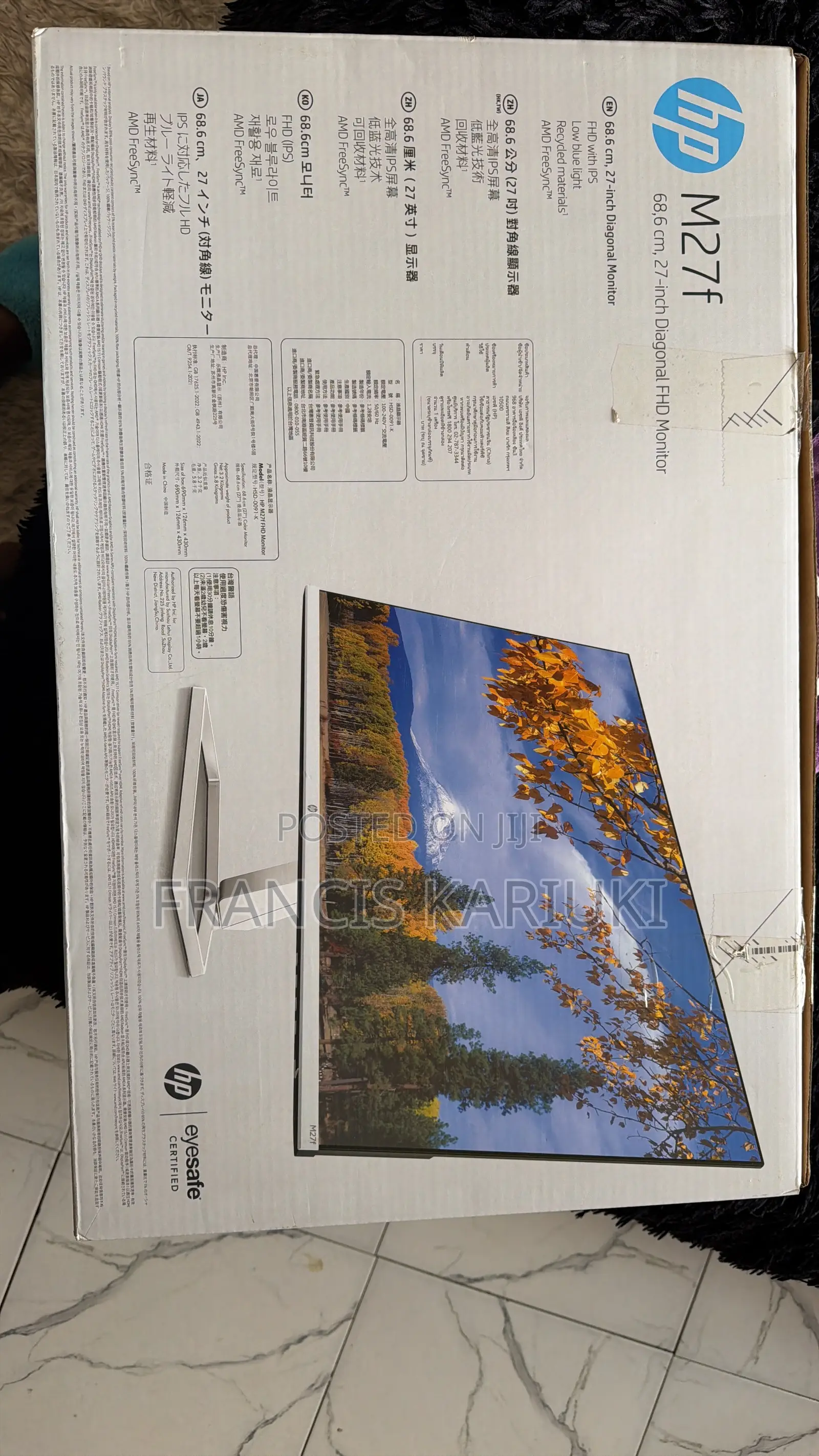68,6, 27 Inch Diagonal FHD MONITOR