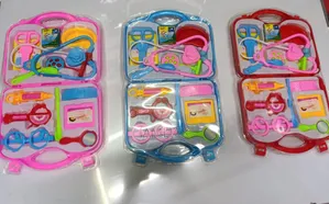 Kids Doctor Play Set Medical Kit Blue Pink Red Toys - KB